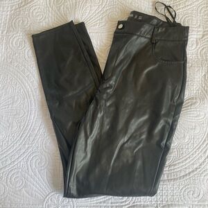 Missguided Black Faux Leather Leggings